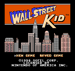 Wall Street Kid (USA) Title Screen